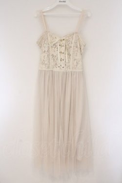 画像1: axes femme / レース重ねキャミワンピース M アイボリー O-26-03-23-034-AX-OP-IG-OS