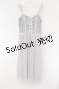 axes femme / レース重ねキャミワンピース M グレー O-26-03-23-035-AX-OP-IG-OS