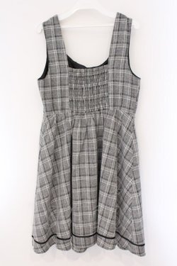 画像3: axes femme / チェック柄ジャンパースカート M グレー O-26-03-23-044-AX-OP-IG-OS