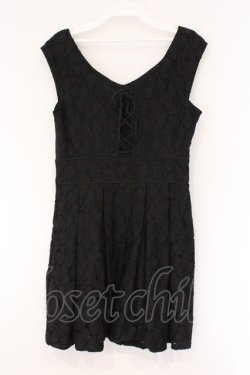 画像3: dazzlin / バックレースアップジャンパースカート M クロ O-26-03-23-051-GO-OP-OW-OS