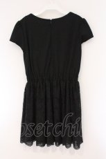 画像3: dazzlin / レースミニワンピース M クロ O-26-03-23-052-GO-OP-OW-OS (3)