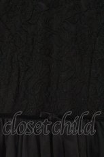 画像2: dazzlin / チュール切替ワンピース M クロ O-26-03-23-054-GO-OP-OW-OS (2)