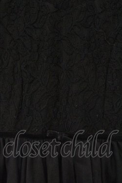 画像2: dazzlin / チュール切替ワンピース M クロ O-26-03-23-054-GO-OP-OW-OS