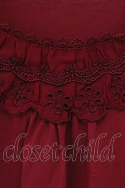 画像2: axes femme / カットワークレース使い半袖インナープルオーバー M アカ O-26-03-23-058-AX-TO-OW-OS