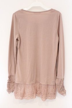 画像3: axes femme / はしごレースカットソー M ピンク O-26-03-23-070-AX-TO-OW-OS