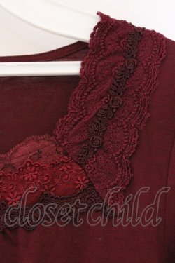 画像2: axes femme / グラデーションインナープルオーバー M ワイン O-26-03-23-071-AX-TO-OW-OS