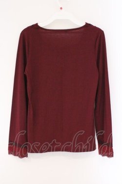 画像3: axes femme / グラデーションインナープルオーバー M ワイン O-26-03-23-071-AX-TO-OW-OS