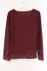 画像3: axes femme / グラデーションインナープルオーバー M ワイン O-26-03-23-071-AX-TO-OW-OS (3)