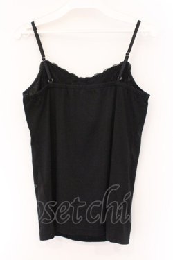 画像3: axes femme / お花＆パールキャミ M クロ O-26-03-23-072-AX-BL-OW-OS