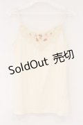 axes femme / お花＆パールキャミ M キナリ O-26-03-23-075-AX-BL-OW-OS