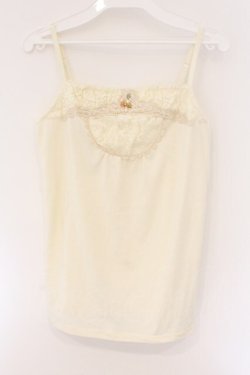 画像1: axes femme / レース使いキャミソール M キナリ O-26-03-23-076-AX-TO-OW-OS