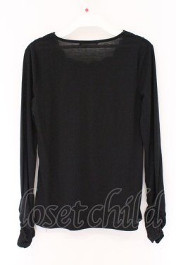 画像3: axes femme / 胸元ラメレース使いインナープルオーバー M クロ O-26-03-23-079-AX-TO-OW-OS