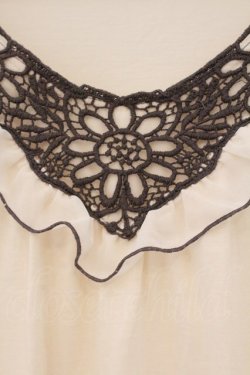 画像2: axes femme / ショルダーフリルプルオーバー M キナリ O-26-03-23-082-AX-TO-OW-OS