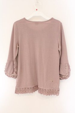 画像3: axes femme / ポンポンモチーフ使いプルオーバー M ピンク O-26-03-23-085-AX-TO-OW-OS