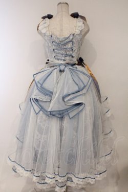 画像5: Elpress L / 総レースジャンパースカート　ドレス S サックス O-26-03-23-007-PU-OP-OW-OS