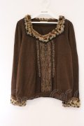 axes femme / レオパードファー使いプルオーバー M ブラウン O-26-03-23-090-AX-TO-OW-OS