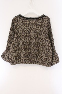 画像3: axes femme / アラベスク風ニットカーディガン M ベージュ系 O-26-03-23-091-AX-TO-OW-OS