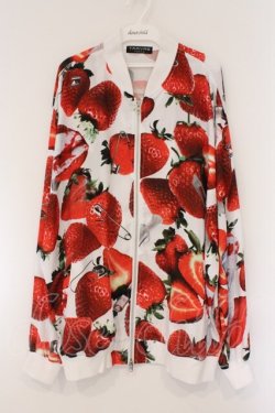 画像1: TRAVAS TOKYO / Medical Berry シフォンブルゾン F ホワイトｘレッド O-26-03-23-093-PU-TO-YM-OS