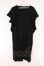 画像1: Jane Marple Dans Le Salon / High Gauge T-cloth Ruffle Sleeve OP　ワンピース M クロ O-26-03-23-094-JM-OP-OW-OS (1)