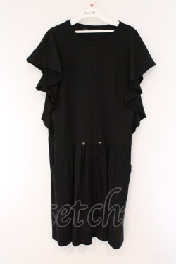 画像1: Jane Marple Dans Le Salon / High Gauge T-cloth Ruffle Sleeve OP　ワンピース M クロ O-26-03-23-094-JM-OP-OW-OS