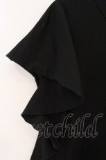 画像2: Jane Marple Dans Le Salon / High Gauge T-cloth Ruffle Sleeve OP　ワンピース M クロ O-26-03-23-094-JM-OP-OW-OS (2)