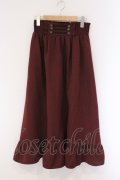 axes femme / ナポレオンモチーフロングスカート M アカ O-26-03-23-010-AX-SK-IG-OS