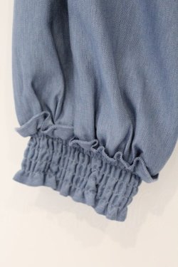 画像2: axes femme / テーラー襟ショートジャケット F ブルー O-26-03-23-011-AX-JA-IG-OS