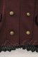 画像2: axes femme / ナポレオン風ストレッチジャケット  ワイン O-26-03-23-013-AX-JA-IG-OS (2)