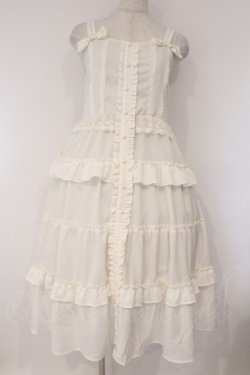 画像1: axes femme kawaii / フリルティアードワンピース  オフシロ O-26-03-23-002-AX-OP-IG-OS