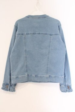 画像3: axes femme / ノーカラージャケット L ライトインディコ゛ O-26-03-23-017-AX-JA-IG-OS