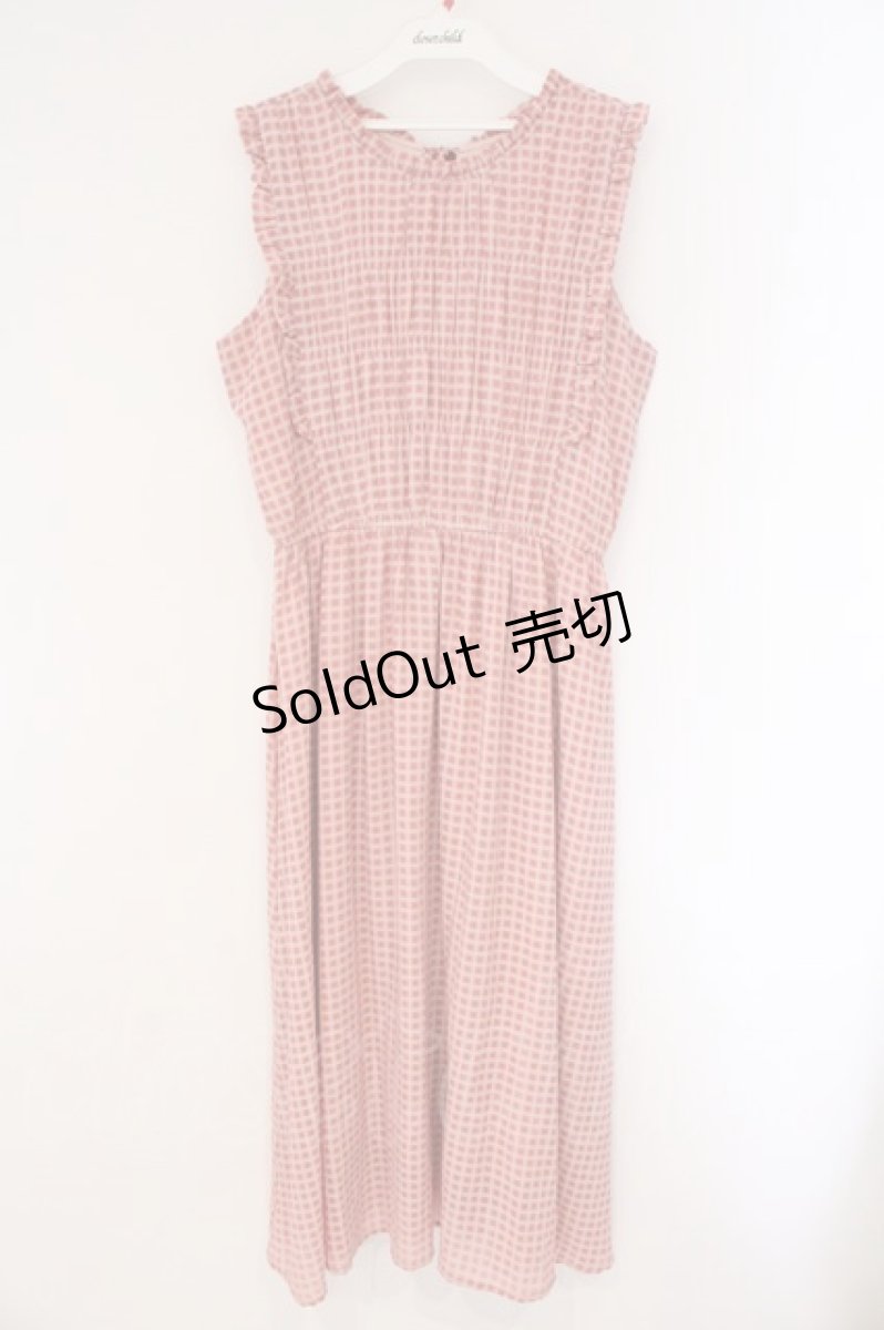 画像1: axes femme / 前後2wayシャーリングワンピース  ピンク O-26-03-23-023-AX-OP-IG-OS (1)