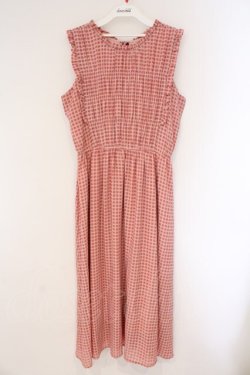 画像1: axes femme / 前後2wayシャーリングワンピース  ピンク O-26-03-23-023-AX-OP-IG-OS