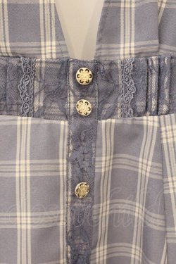 画像2: axes femme / センターボタンジャンスカ  ブルー O-26-03-23-024-AX-OP-IG-OS