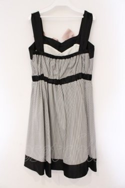 画像3: axes femme POETIQUE / リボンデコレーションワンピース  クロ×シロ×ピンク O-26-03-23-028-AX-OP-IG-OS