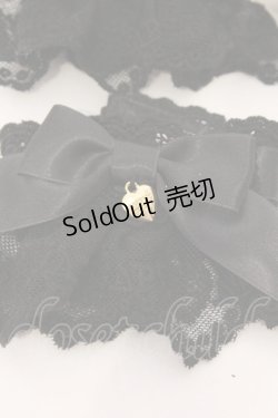 画像2: Angelic Pretty / Airy Heartはしごレースカフス  クロ O-26-03-24-022-AP-ZA-IG-OS