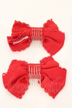 画像3: Angelic Pretty / 両山レースグログランリボンコーム  アカ O-26-03-24-023-AP-AC-IG-OS