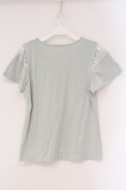 画像3: axes femme / フラワーモチーフインナープルオーバー M グリーン O-26-03-24-031-AX-TO-OW-OS