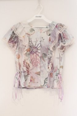 画像1: MILK / sea creaturesブラウス  ピンク O-26-03-24-037-ML-BL-OW-OS