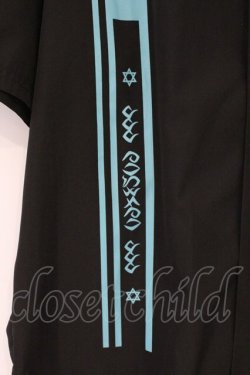 画像2: Deorart / バイカラーヘムオープンカラーハーフシャツ M ブラックｘサックス O-26-03-24-038-PU-BL-YM-OS