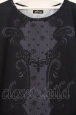 画像2: abilletage / トロンプルイユTシャツワンピース  ブラック O-26-03-24-040-GO-OP-OW-OS (2)