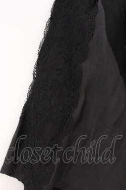 画像3: axes femme / 紫陽花装飾リボンブラウスプルオーバー F クロ O-26-03-24-041-AX-TO-OW-OS