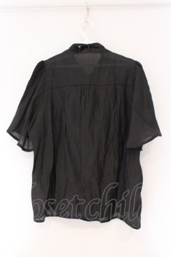 画像4: axes femme / 紫陽花装飾リボンブラウスプルオーバー F クロ O-26-03-24-041-AX-TO-OW-OS