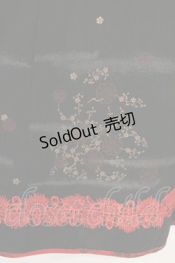 画像3: Ozz oneste / チャイナ風スリットワンピース  ブラック×レッド O-26-03-24-042-OO-OP-OW-OS