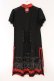 画像4: Ozz oneste / チャイナ風スリットワンピース  ブラック×レッド O-26-03-24-042-OO-OP-OW-OS (4)