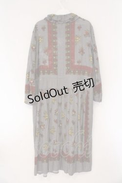 画像3: Jane Marple Dans Le Salon / Flowers of Jouy scarf Agathaドレス M グレー O-26-03-24-045-JM-OP-OW-OS