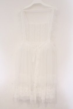 画像3: FLC / 星名桜子 hsチュールエプロンジャンスカ M シロ O-26-03-24-047-LO-OP-OW-OS