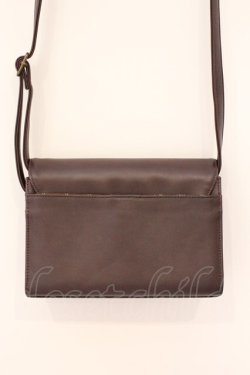 画像4: metamorphose / エンブレム刺繍ポシェット  ブラウン O-26-03-24-004-ME-BG-OW-OS