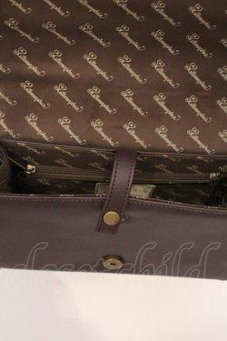 画像5: metamorphose / エンブレム刺繍ポシェット  ブラウン O-26-03-24-004-ME-BG-OW-OS