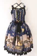 画像1: metamorphose / Magical artefact リボンジャンパースカート  ミッドナイト O-26-03-24-055-ME-OP-OW-OS (1)