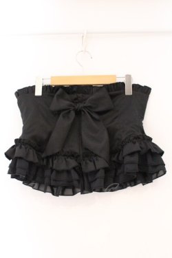 画像3: MARBLE / 総フリル編み上げコルセット  ブラック O-26-03-24-057-GO-TO-OW-OS